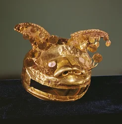 Jaguar-Helmmaske (Gold)